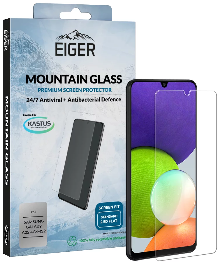 Ochranné sklo Eiger Mountain+ Glass Screen Protector for Samsung Galaxy  A22 4G/M32