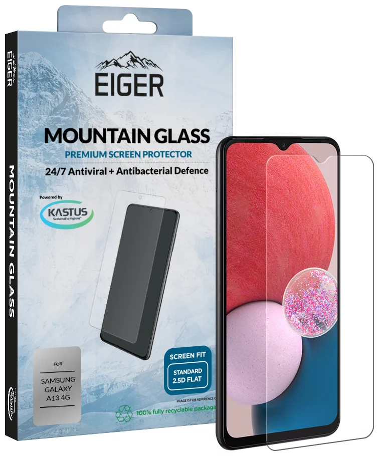 Ochranné sklo Eiger GLASS Mountain Screen Protector for Samsung Galaxy A13 4G in Clear (EGSP00835)