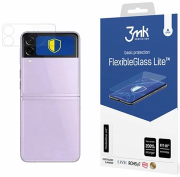 3MK FlexibleGlass Lite hartowane szkło ochronne Samsung Z Flip 3 5G Hybrid Glass Lite przód  