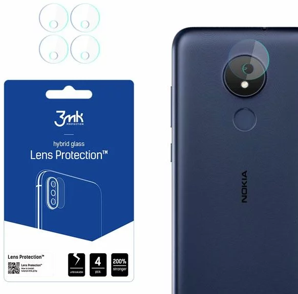 Levně Ochranné sklo 3MK Lens Protect Nokia C21 Camera lens protection 4 pcs