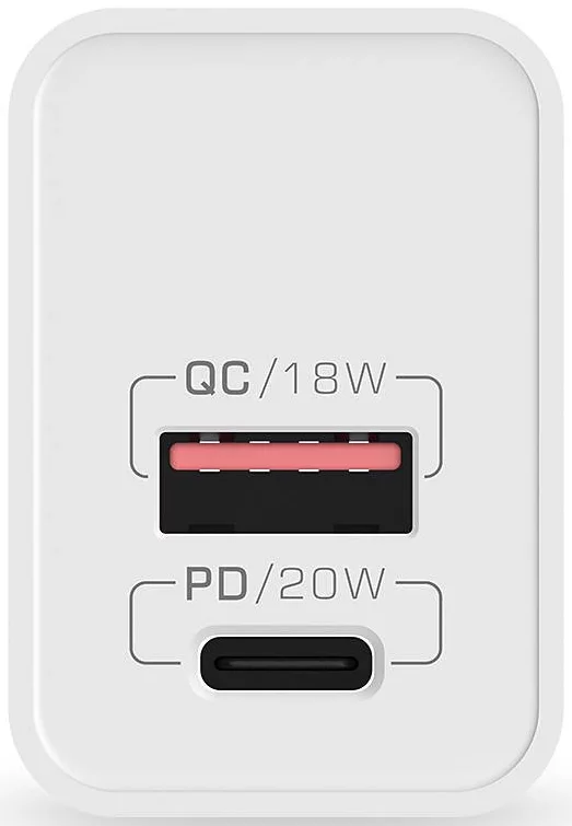 Levně Nabíječka Wall Charger Blitzwolf BW-S20, USB, USB-C, 20W (white)