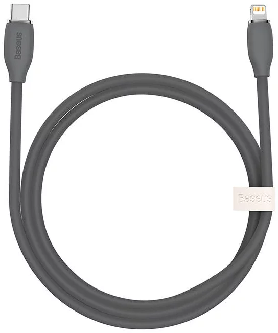 Levně Kabel Baseus Jelly cable USB-C to Lightning, 20W, 1,2m (black)