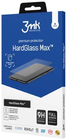 Ochranné sklo 3MK HardGlass Max Xiaomi Redmi Note 11E 5G black 