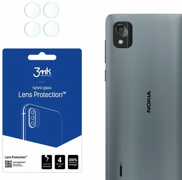 Ochranné sklo 3MK Lens Protect Nokia C2 2nd Edition Camera lens protection 4 pcs