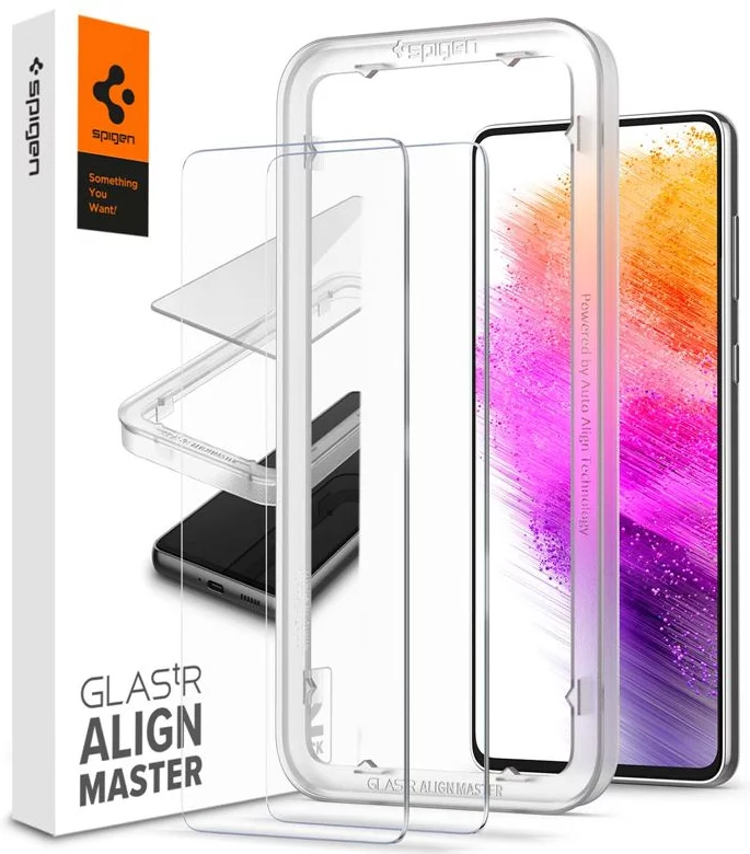 Ochranné sklo Spigen Glas.tR AlignMaster 2 Pack - Galaxy A73 5G (AGL04341)