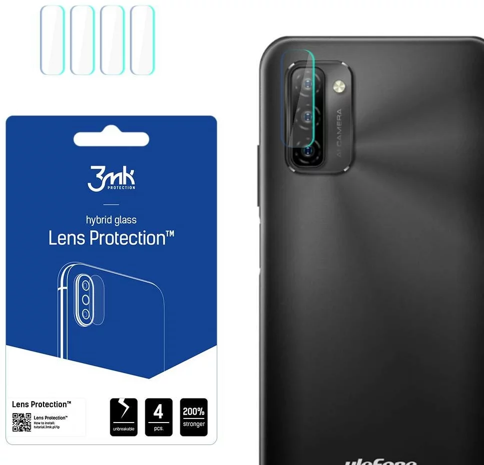 Ochranné sklo 3MK Lens Protect Ulefone Note 12P Camera lens protection 4 pcs