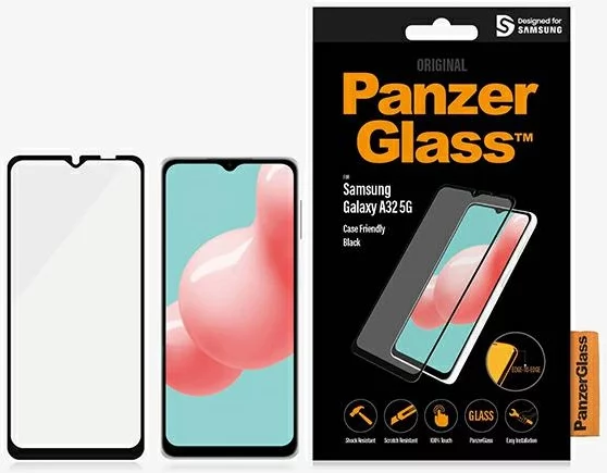 Levně Ochranné sklo PanzerGlass E2E Regular Samsung Galaxy A33 5G Case Friendly black (7291)