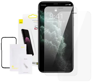 Baseus 0,3 mm polno stekleno kaljeno zaščitno folijo (2 kosa) za iPhone XR/11 6,1 palca  