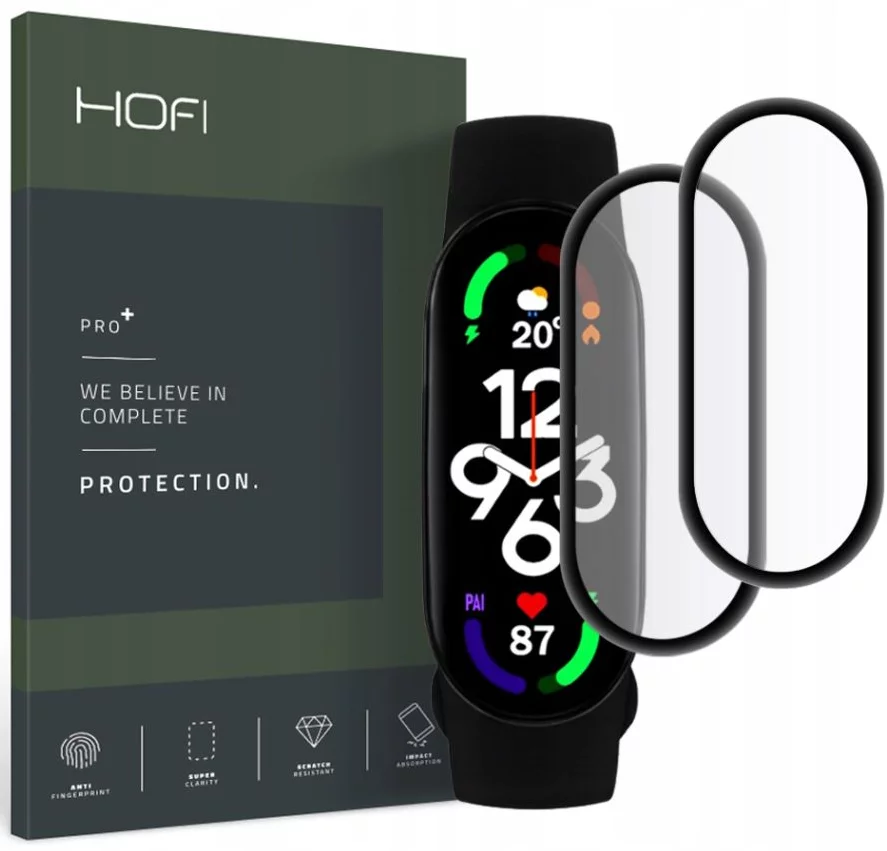 Ochranné sklo HOFI HYBRID PRO+ 2-PACK XIAOMI MI SMART BAND 7 BLACK