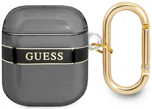 Levně Guess GUA2HHTSK AirPods cover black Strap Collection (GUA2HHTSK)