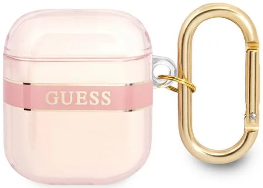 Levně Guess GUA2HHTSP AirPods cover pink Strap Collection (GUA2HHTSP)