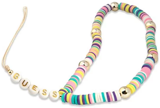 E-shop Klúčenka Guess pendant GUSTPEAM Phone Strap multicolor Heishi Beads (GUSTPEAM)