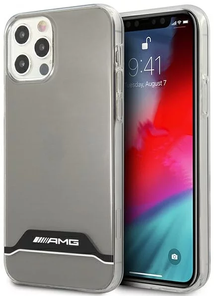 E-shop Kryt AMG AMHCP12MTCBW iPhone 12/12 Pro transparent hardcase Electroplate Black&White (AMHCP12MTCBW)