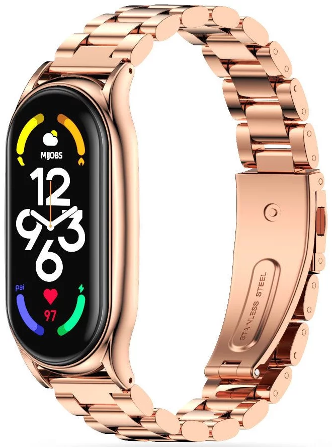 Remienok TECH-PROTECT STAINLESS XIAOMI MI SMART BAND 7 ROSE GOLD (9589046923517)
