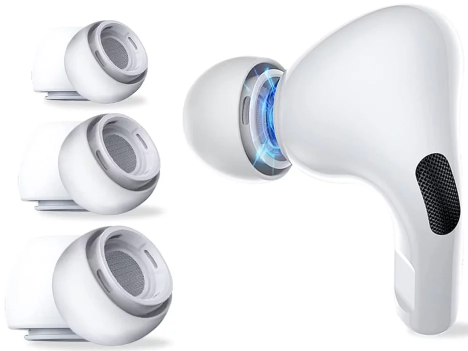 Náhradny diel TECH-PROTECT EAR TIPS 3-PACK APPLE AIRPODS PRO WHITE (9589046924415)