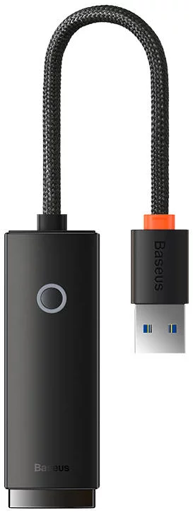Redukcia Baseus Lite Series USB to RJ45 network adapter (black)