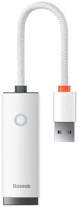 Redukcia Baseus Lite Series USB to RJ45 network adapter (white)