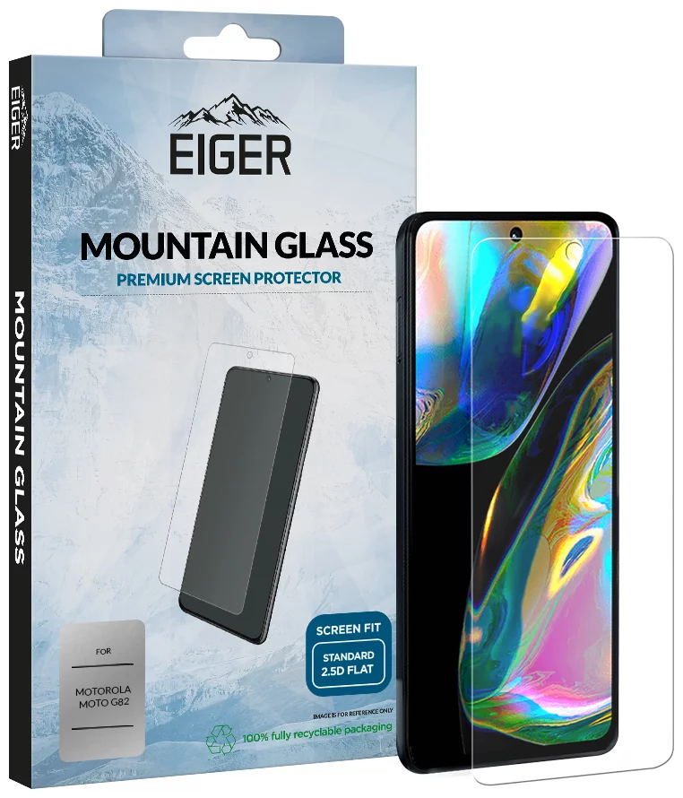Ochranné sklo Eiger Mountain Glass Screen protector 2.5D for Motorola Moto G82 in Clear