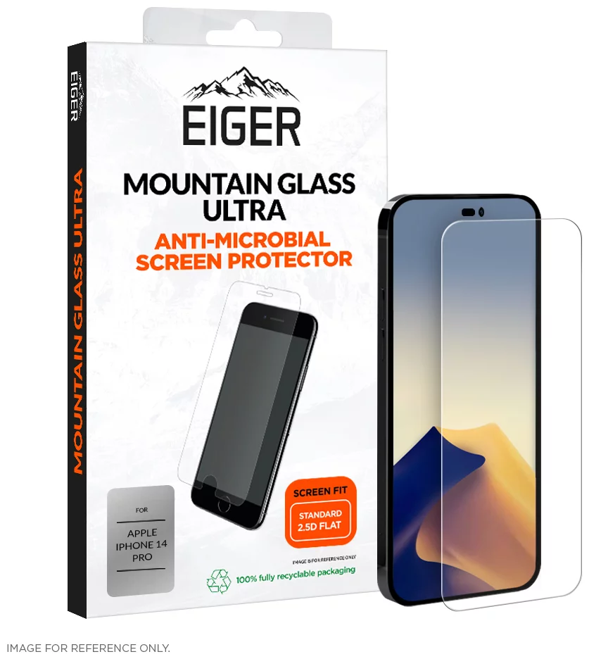 Ochranné sklo Eiger Mountain Glass Ultra Screen Protector 2.5D for Apple iPhone 14 Pro in Clear