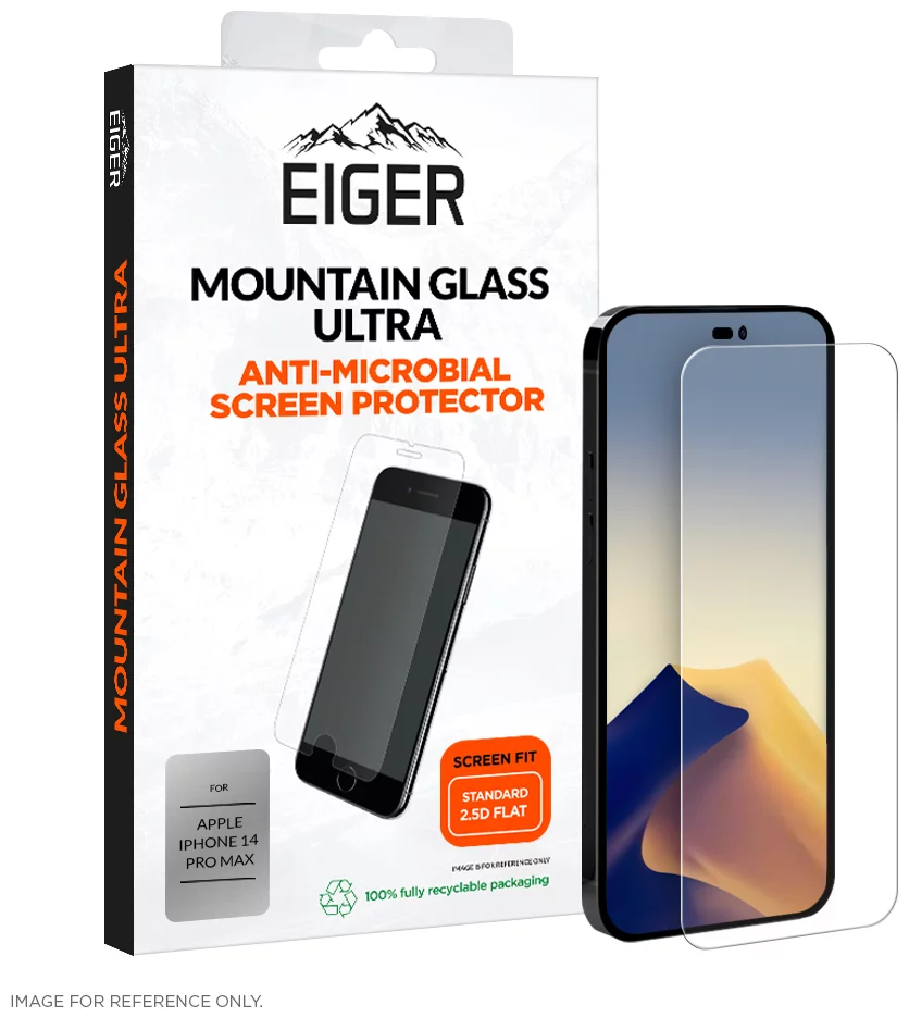 Ochranné sklo Eiger Mountain Glass Ultra Screen Protector 2.5D for Apple iPhone 14 Pro Max in Clear