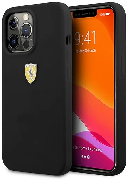 Levně Kryt Ferrari FESSIHCP13LBK iPhone 13 Pro 6,1" black hardcase Silicone (FESSIHCP13LBK)