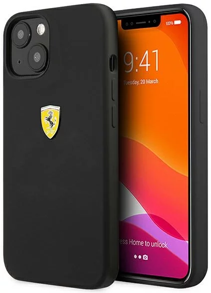 Levně Kryt Ferrari FESSIHCP13SBK iPhone 13 mini 5,4" black hardcase Silicone (FESSIHCP13SBK)