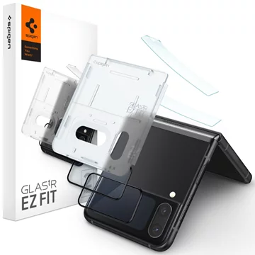 SPIGEN GLASS FC ”EZ FIT” + HINGE FILM 2-PACK GALAXY Z FLIP 4 BLACK (AGL05321)