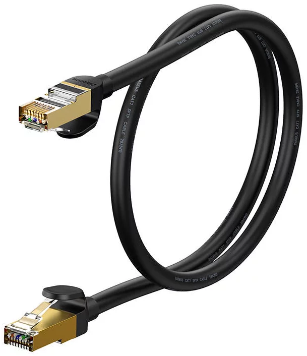 Kabel Baseus Ethernet RJ45, 10Gbps, 1m network cable (black)