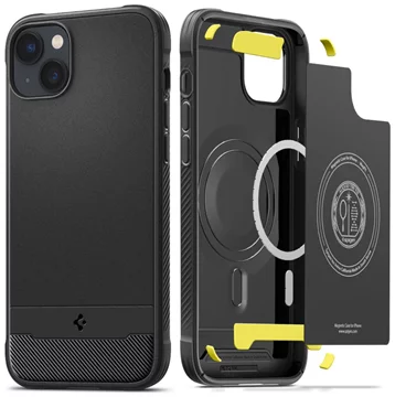 Funda SPIGEN RUGGED ARMOR MAG MAGSAFE para iPhone 14 negro mate (ACS05036)  