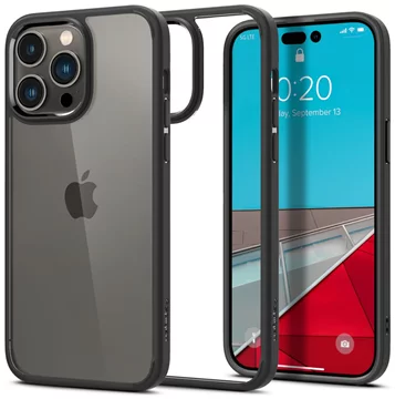 SPIGEN ULTRA HYBRID Hülle für iPhone 14 Pro Max matt schwarz (ACS04817)  