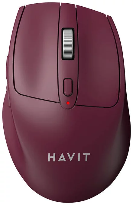 Levně Myš Havit MS61WB wireless mouse Maroon (6939119041878)