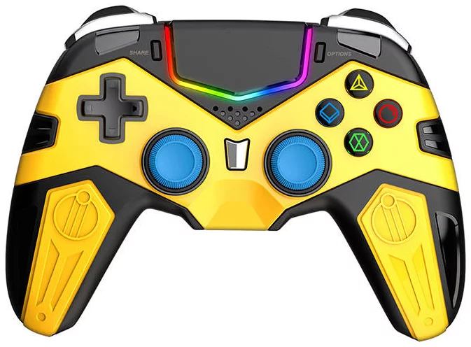 Levně Herní ovladač iPega PG-P4019A Wireless Gaming Controller touchpad PS4 (yellow)