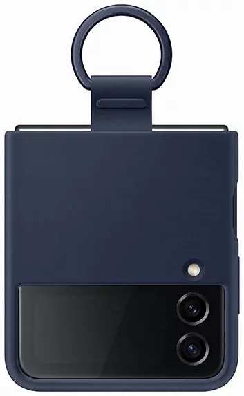 Levně Kryt Case Samsung EF-PF721TNEGWW Z Flip 4 navy Silicone Cover Ring (EF-PF721TNEGWW)