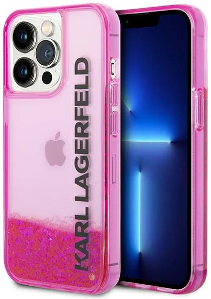 Levně Kryt Karl Lagerfeld KLHCP14LLCKVF iPhone 14 Pro 6,1" pink hardcase Liquid Glitter Elong (KLHCP14LLCKVF)