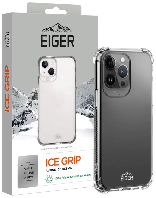 Levně Kryt Eiger Ice Grip Case for Apple iPhone 14 Pro in Clear