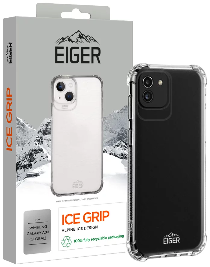 Levně Kryt Eiger Ice Grip Case for Samsung Galaxy A03 (Global) in Clear