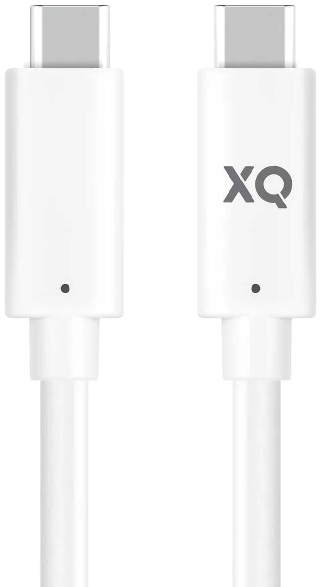 Kábel XQISIT NP Charge & Sync USB-C to USB-C 3.0 100cm E white (50850)