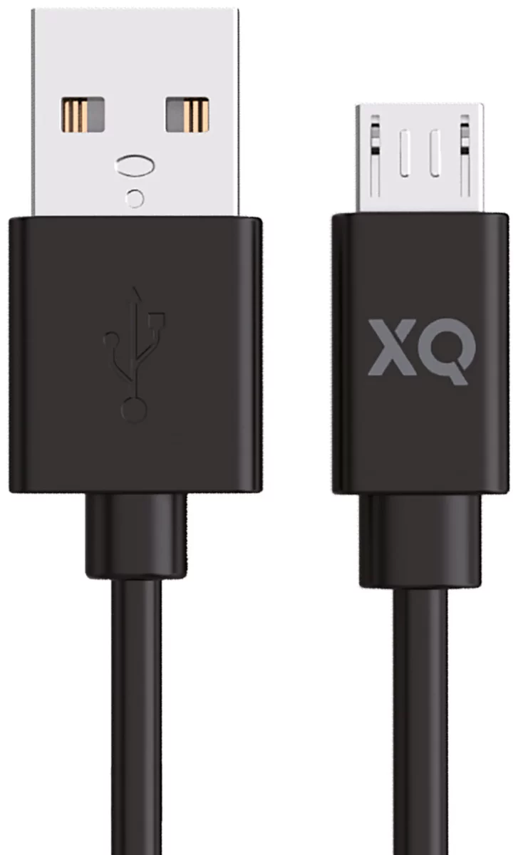 Levně Kabel XQISIT NP Charge & Sync micro USB to USB-A 2.0 150 black (50879)