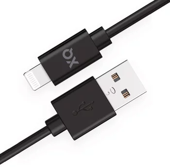 Kábel XQISIT NP Charge & Sync Lightn. to USB-A 2.0 150cm black (50888)