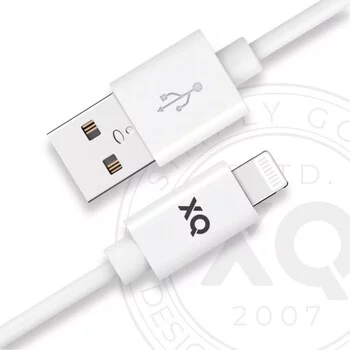 Levně Kabel XQISIT NP Charge & Sync Lightn. to USB-A 2.0 100cm white (50895)