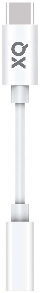 Levně Adapter XQISIT NP Audio/Headphone Adapter USB-C to 3.5mm white (50946)