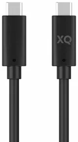 Levně Kabel XQISIT NP Charge & Sync USB-C to USB-C 2.0 100cm black (51270)