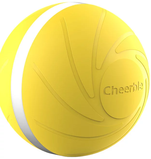 Levně Hračka Interactive ball for dogs and cats Cheerble W1 (Yellow)