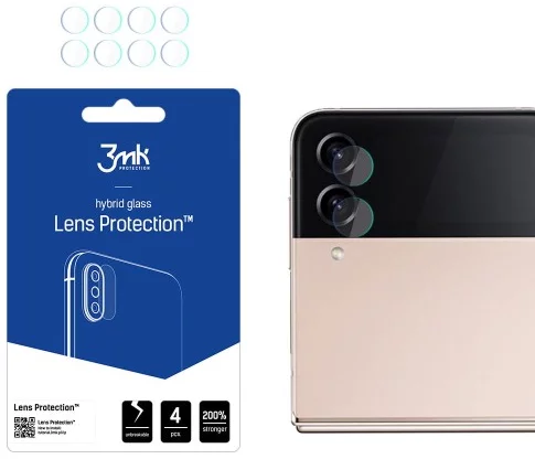 E-shop Ochranné sklo 3MK Lens Protect Samsung Galaxy Z Flip 4 Camera lens protection 4 pcs - Front