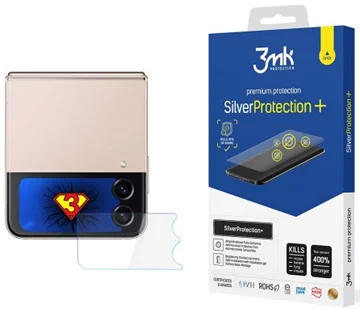 3MK Silver Protect+ Samsung Galaxy Z Flip 4 Wet-mounted Antimicrobial Film - Front