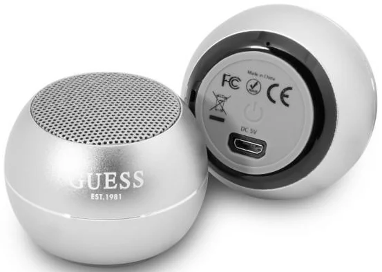 Levně Reproduktor Guess Bluetooth speaker GUWSALGEG Speaker mini gray (GUWSALGEG)
