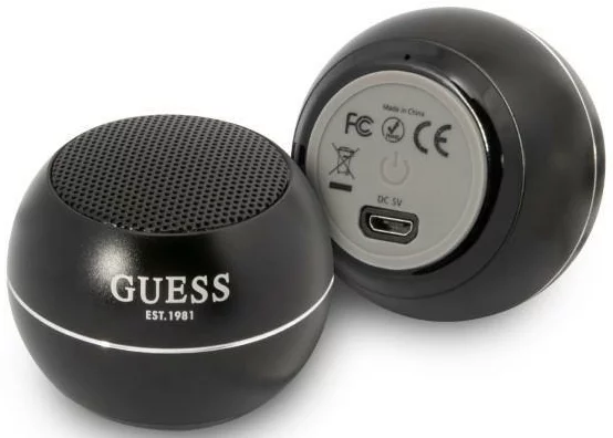 Levně Reproduktor Guess Bluetooth speaker GUWSALGEK Speaker mini black (GUWSALGEK)
