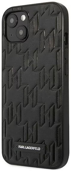 Levně Kryt Karl Lagerfeld KLHCP13SMNMP1K iPhone 13 mini 5,4" hardcase black Monogram Plaque (KLHCP13SMNMP1K)