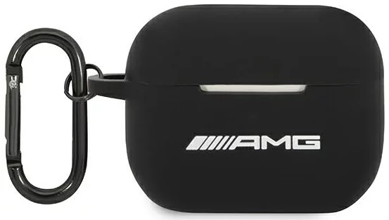 Levně AMG AMAPRBK AirPods Pro cover black Silicone Big Logo (AMAPRBK)