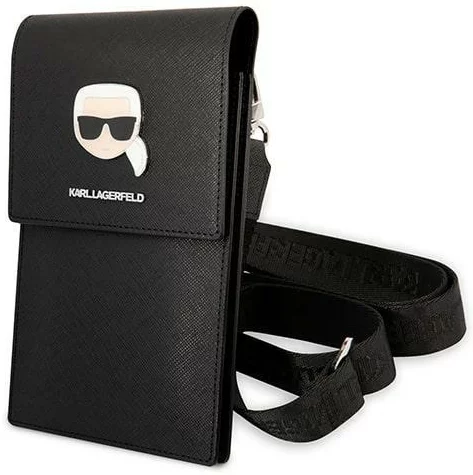 Taška Karl Lagerfeld handbag KLWBSAKHPK black Metal Karl Head (KLWBSAKHPK)